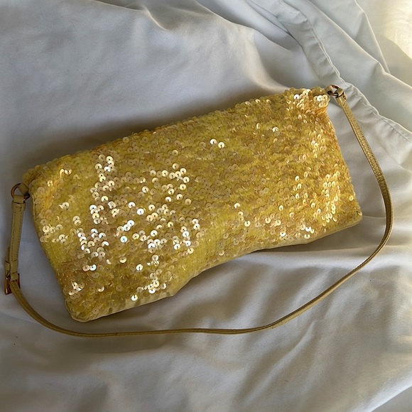 SOLD Prada Yellow Sequined Shoulder Bag - Picture 4 of 13